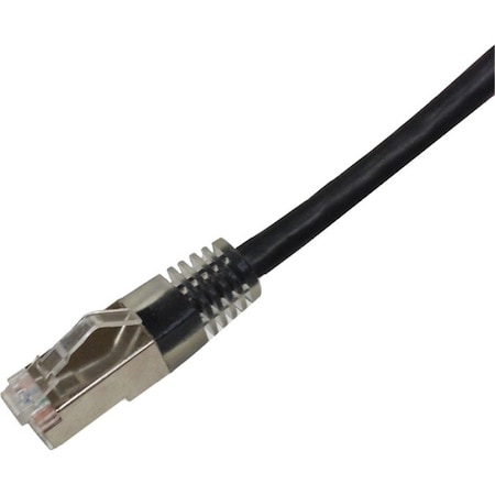 10Ft White Cat6A Booted Stp Patch Cable
